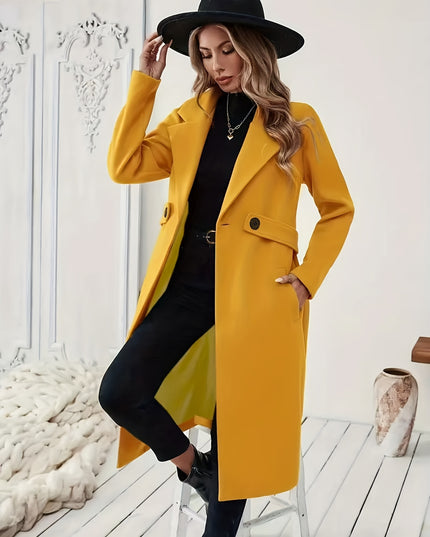 Women's Black Tweed Winter Coat