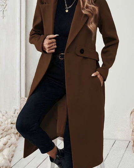 Women's Black Tweed Winter Coat