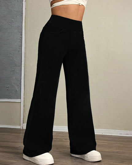 High-Waisted Wide-Leg Pants