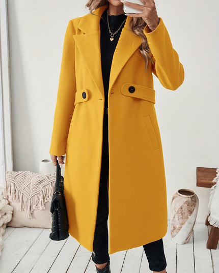 Women's Black Tweed Winter Coat