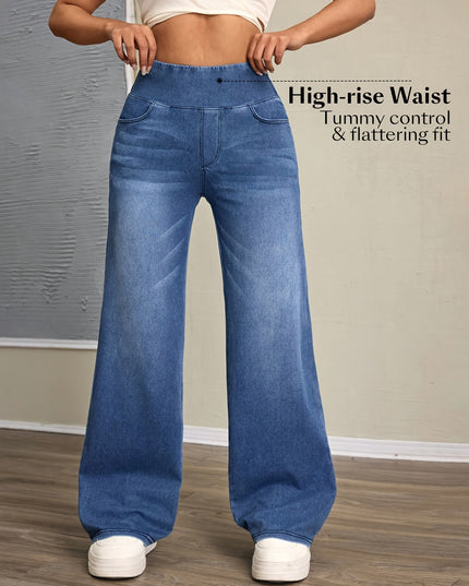 High-Waisted Wide-Leg Pants