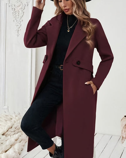 Women's Black Tweed Winter Coat