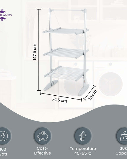 Electric Heated Clothes Drying Rack
