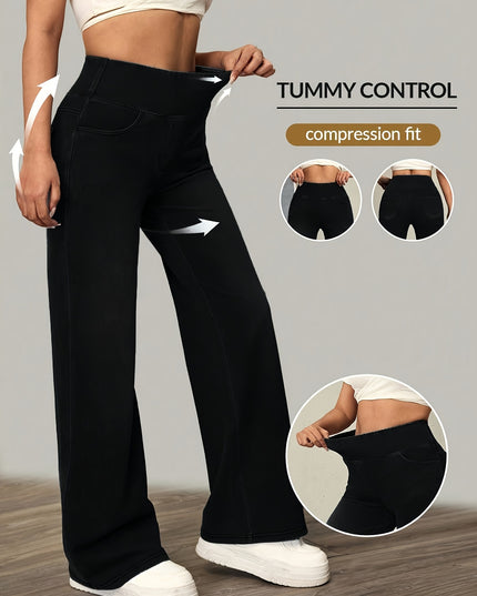 High-Waisted Wide-Leg Pants