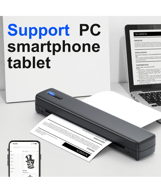 Portable Inkless Thermal Printer