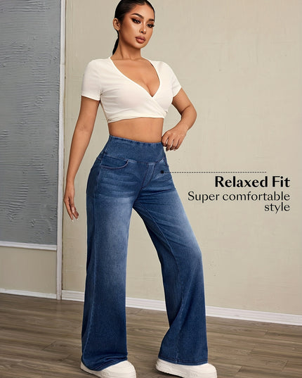 High-Waisted Wide-Leg Pants