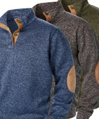 Navy blue + brown + army green