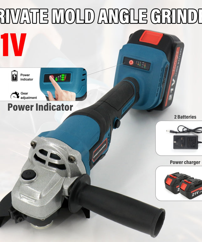 21V Cordless Angle Grinder