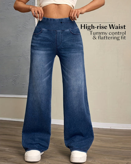 High-Waisted Wide-Leg Pants