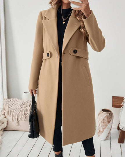 Women's Black Tweed Winter Coat