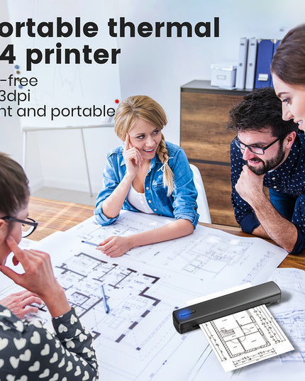 Portable Inkless Thermal Printer