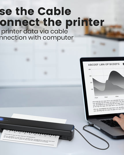 Portable Inkless Thermal Printer