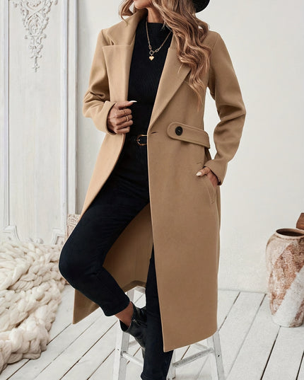 Women's Black Tweed Winter Coat