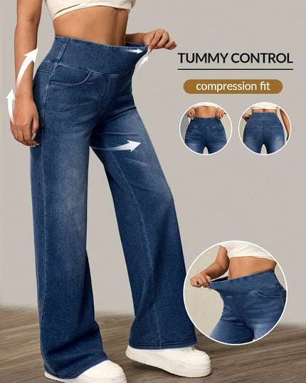 High-Waisted Wide-Leg Pants