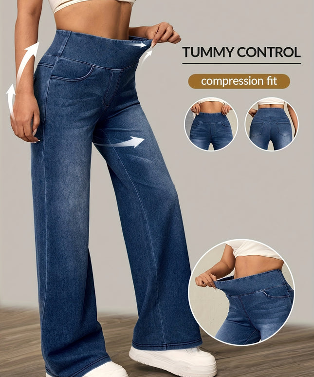 High-Waisted Wide-Leg Pants