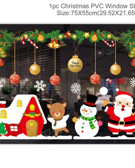 Christmas Window Stickers Decor