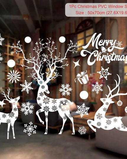 Christmas Window Stickers Decor