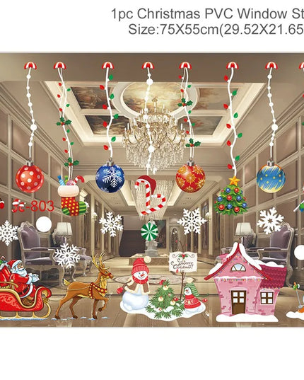 Christmas Window Stickers Decor
