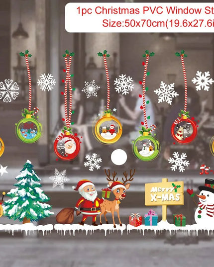 Christmas Window Stickers Decor