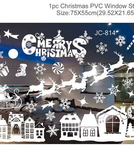 Christmas Window Stickers Decor
