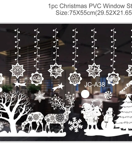 Christmas Window Stickers Decor