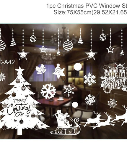 Christmas Window Stickers Decor