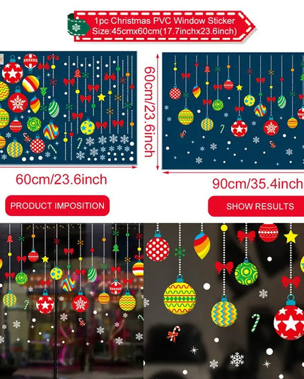 Christmas Window Stickers Decor