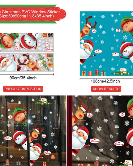 Christmas Window Stickers Decor