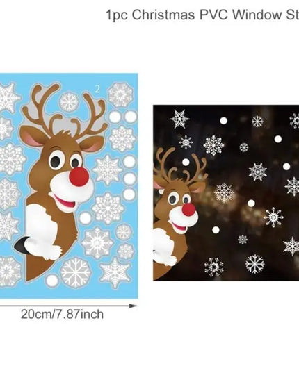 Christmas Window Stickers Decor