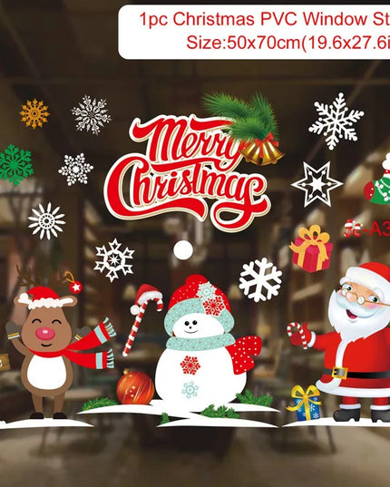 Christmas Window Stickers Decor