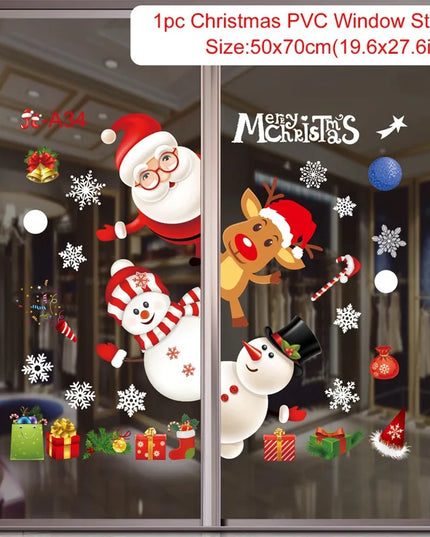 Christmas Window Stickers Decor