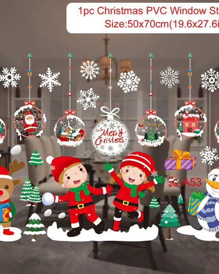 Christmas Window Stickers Decor