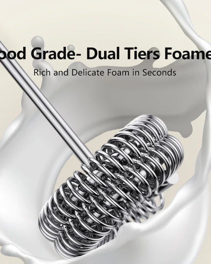 Electric Milk Frother + Egg Beater Wireless Type-C Charging 3 Speeds Mini Handheld Foam Maker Coffee Whisk Cooking Tools