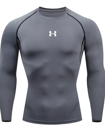 Men Running Compression T-shirt Long sleeves