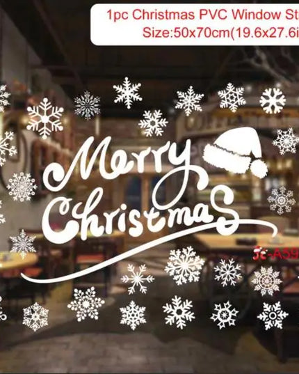 Christmas Window Stickers Decor