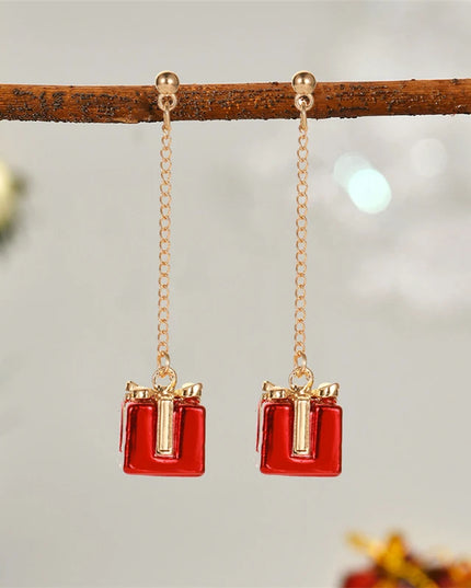 Festive Christmas Dangle Earrings