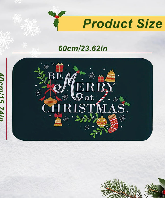 Christmas Gingerbread Kitchen Floor Mat