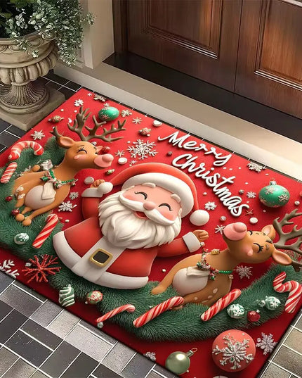 Christmas Gingerbread Kitchen Floor Mat
