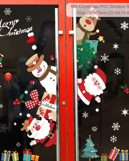 Christmas Window Stickers Decor
