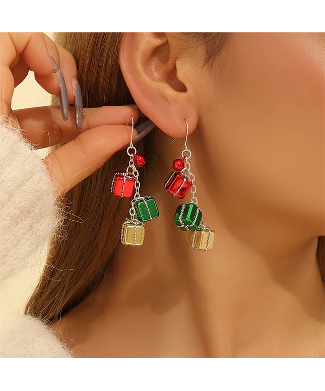 Festive Christmas Dangle Earrings