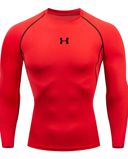 Men Running Compression T-shirt Long sleeves