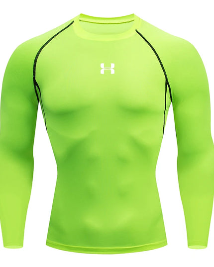 Men Running Compression T-shirt Long sleeves