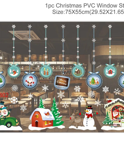 Christmas Window Stickers Decor
