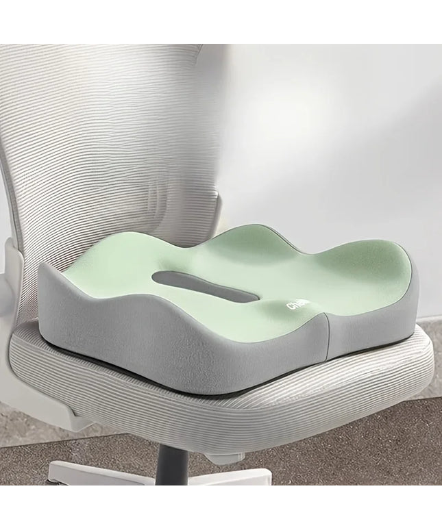 3-Zone Memory Foam Lumbar Support Pillow Breathable Posture Corrector for Car Office Wheelchair