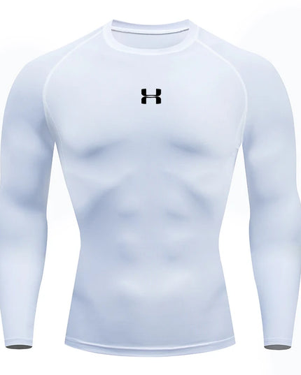 Men Running Compression T-shirt Long sleeves