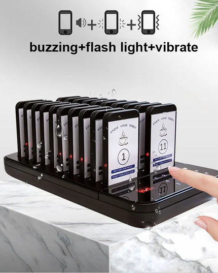 Wireless Restaurant Pager System Touch Panel Wireless Calling System