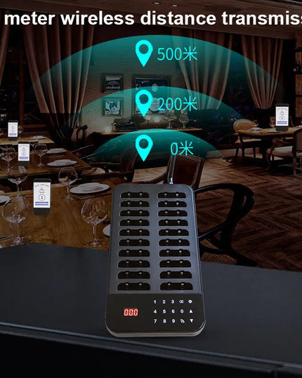 Wireless Restaurant Pager System Touch Panel Wireless Calling System