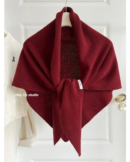 Women’s Wool Triangle Scarf
