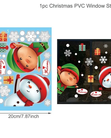 Christmas Window Stickers Decor