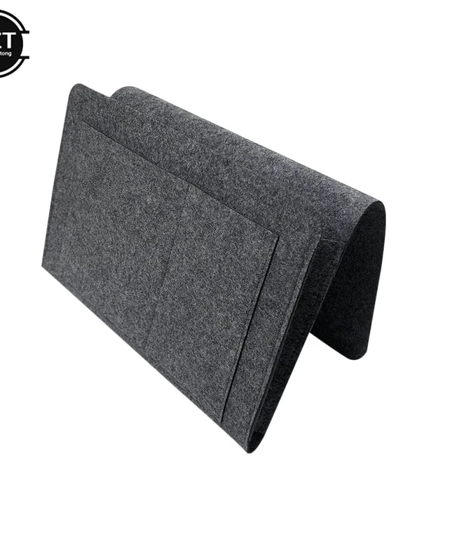 1pc Felt Bedside Storage Organizer Phone Book Magazine Holder Pockets Hanging Storage Bag Baby Tissue Box For Bed Sofa Side Pouc